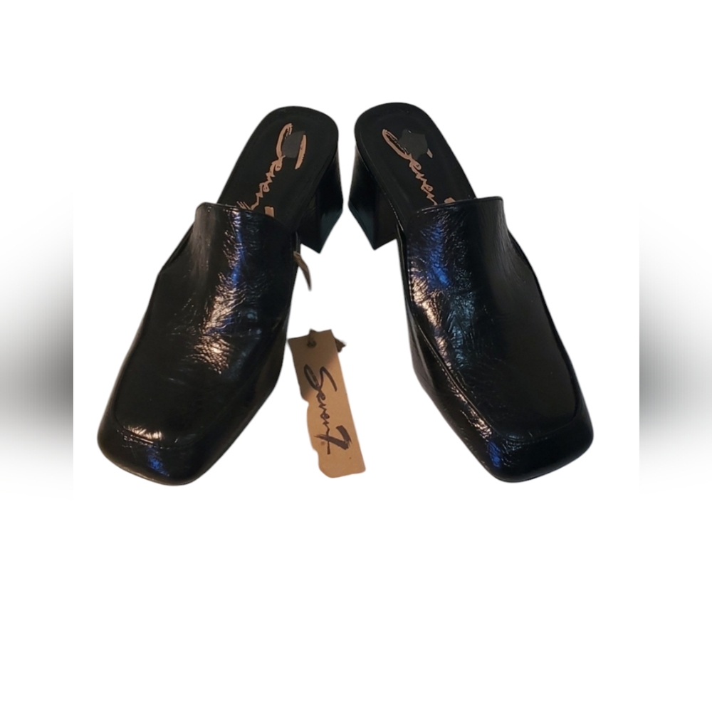 Seven7 Black Mules